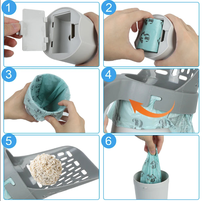 Self-Cleaning Cat Litter Scoop