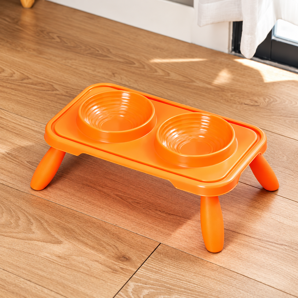 Elevated Double Pet Bowl for Cats & Dogs