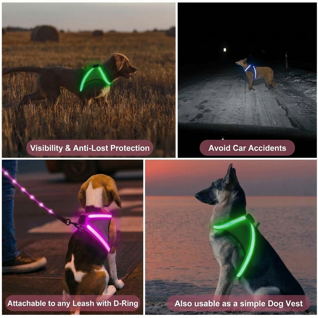 GlowTrail LED Dog Harness