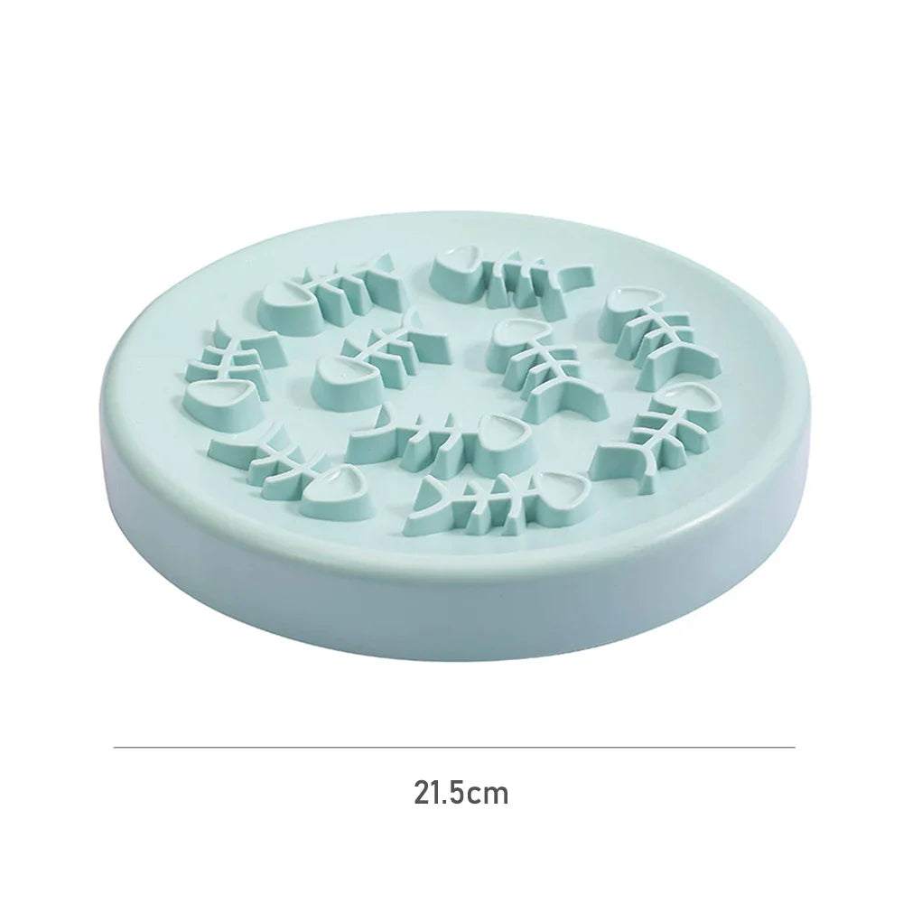 FishBone Slow Feed Pet Bowl