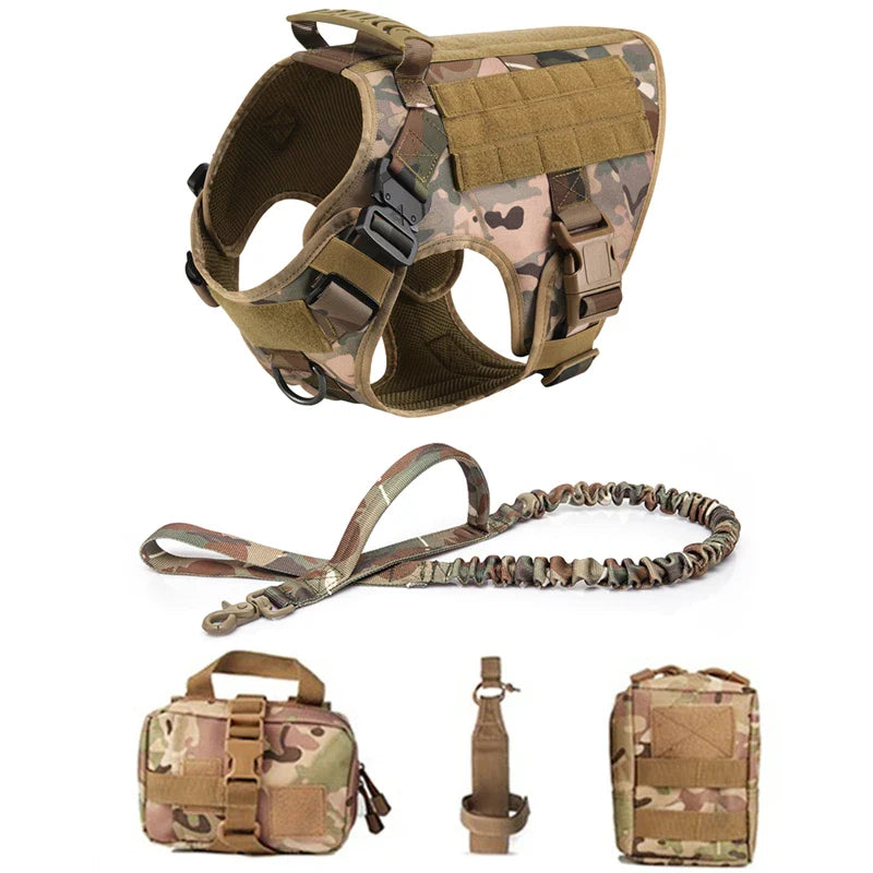 Tactical Dog Harness & Leash Set