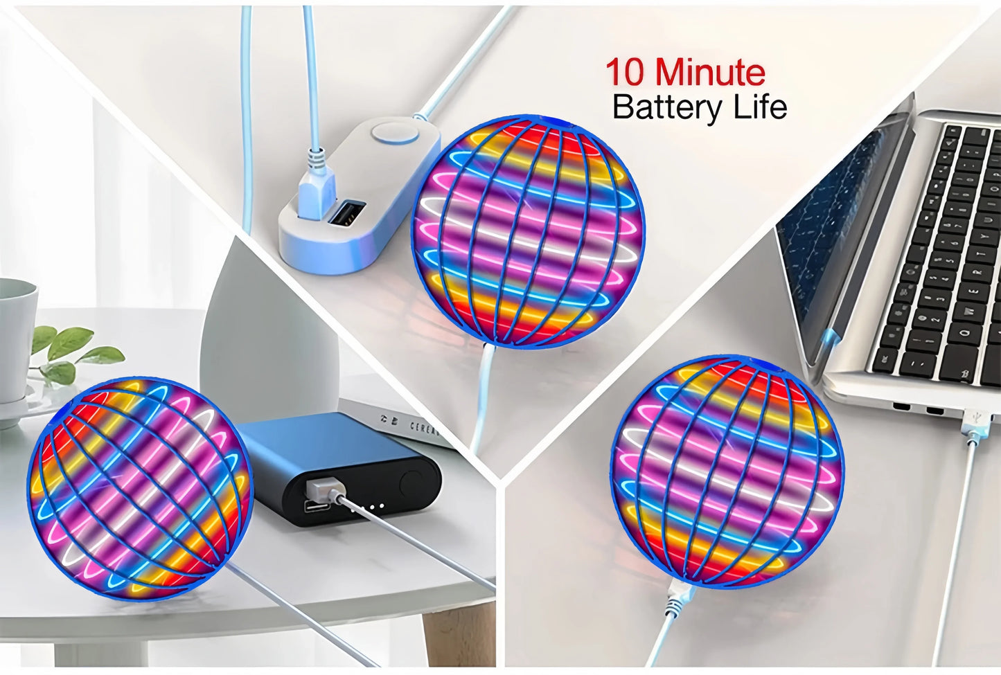 PurrGlobe – Interactive LED Cat Toy Ball