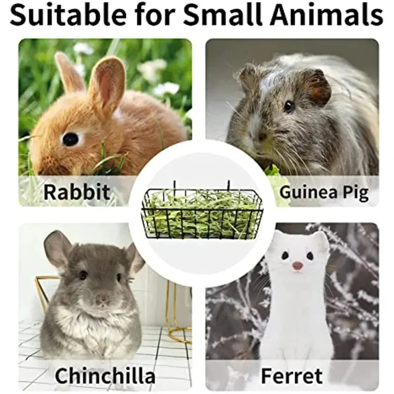 Rabbit Food Basket โ Grass Rack Hay Feeder for Rabbits