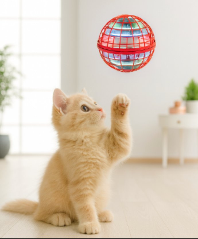 PurrGlobe – Interactive LED Cat Toy Ball