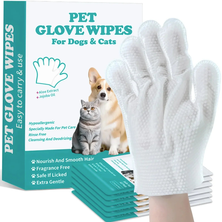 FreshPaws No-Rinse Pet Grooming Gloves (6pcs)
