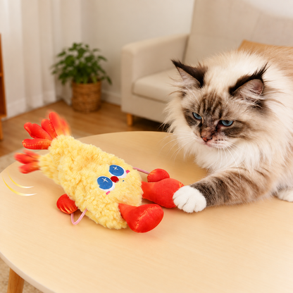 Interactive Moving Shrimp Cat Toy