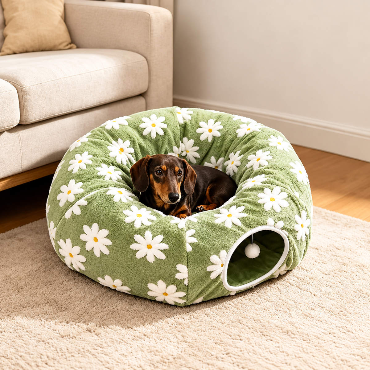 3-in-1 Cosy Pet Tunnel Bed
