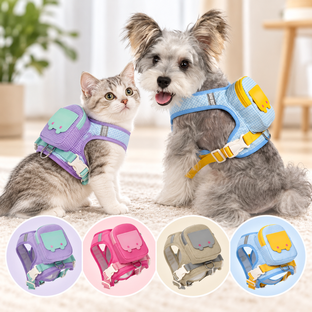 Soft Reflective Pet Harness 🐾