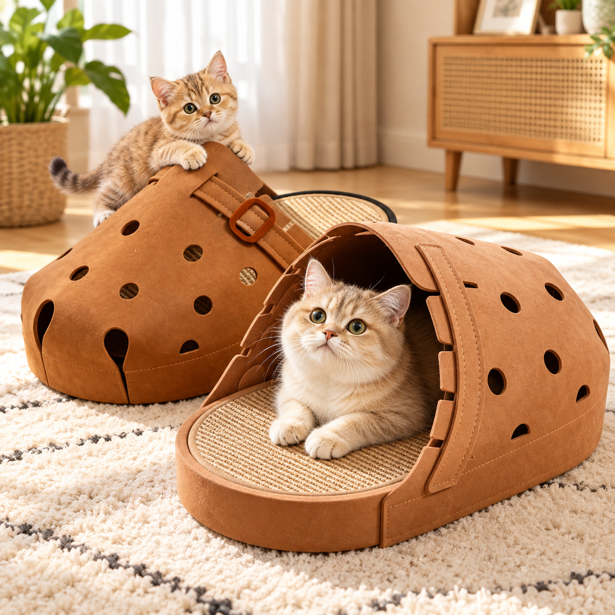 Shoe-Shaped Cat Scratcher & Lounger 👟🐱