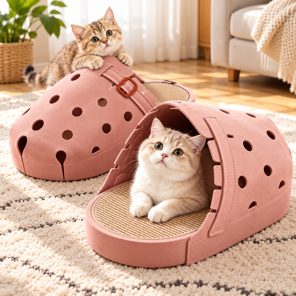 Shoe-Shaped Cat Scratcher & Lounger 👟🐱