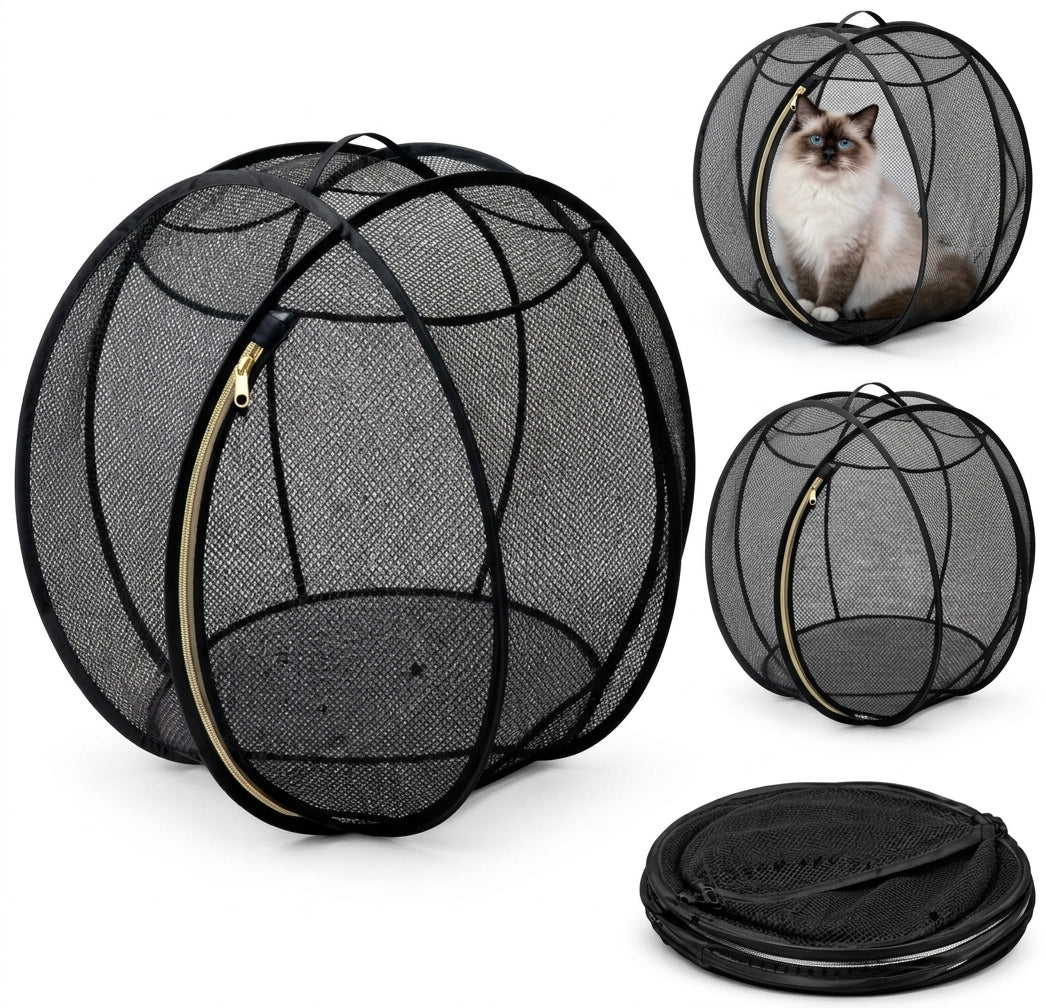 RollyBall – Pop-Up Rolling Cat Playpen 🐱🌐