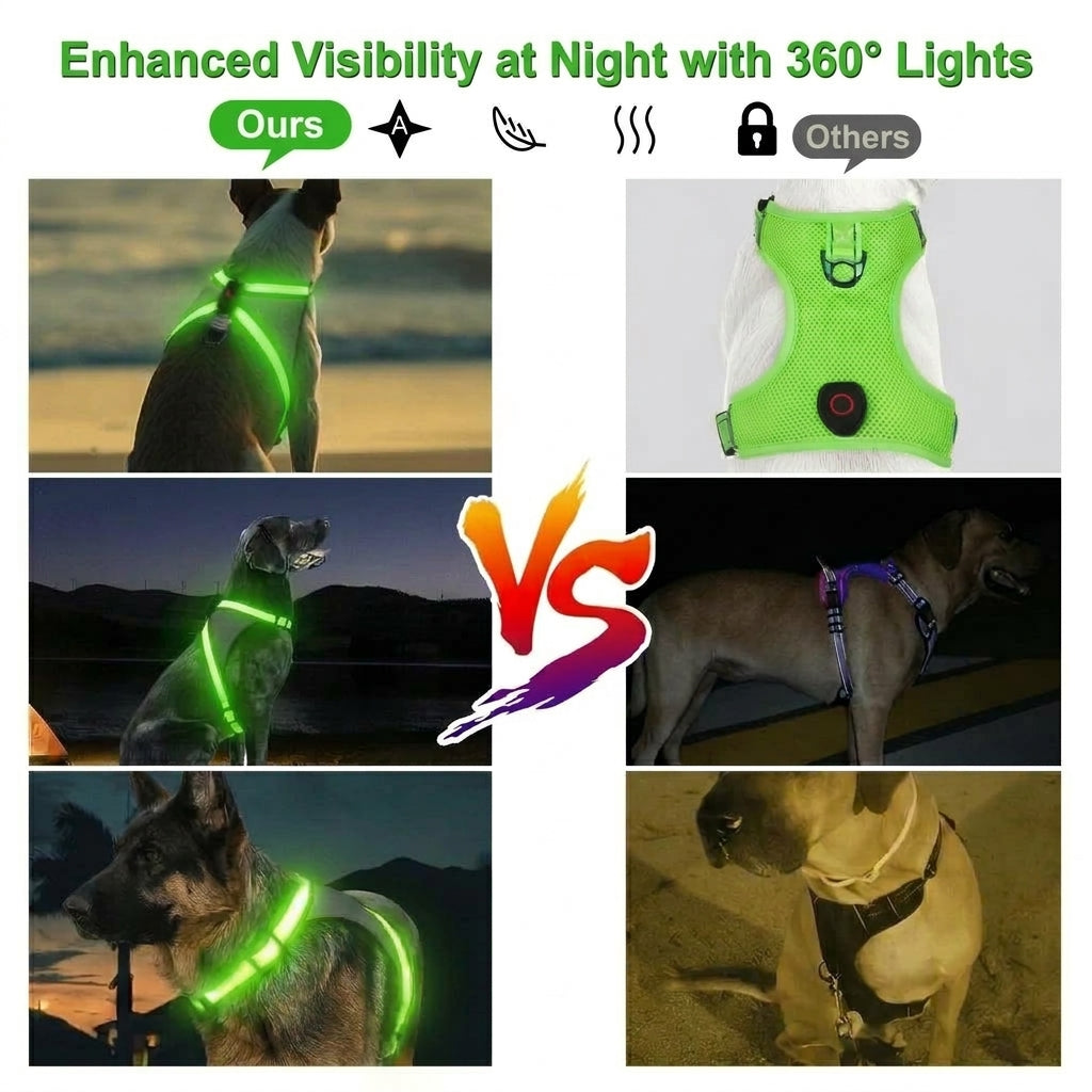 GlowTrail LED Dog Harness
