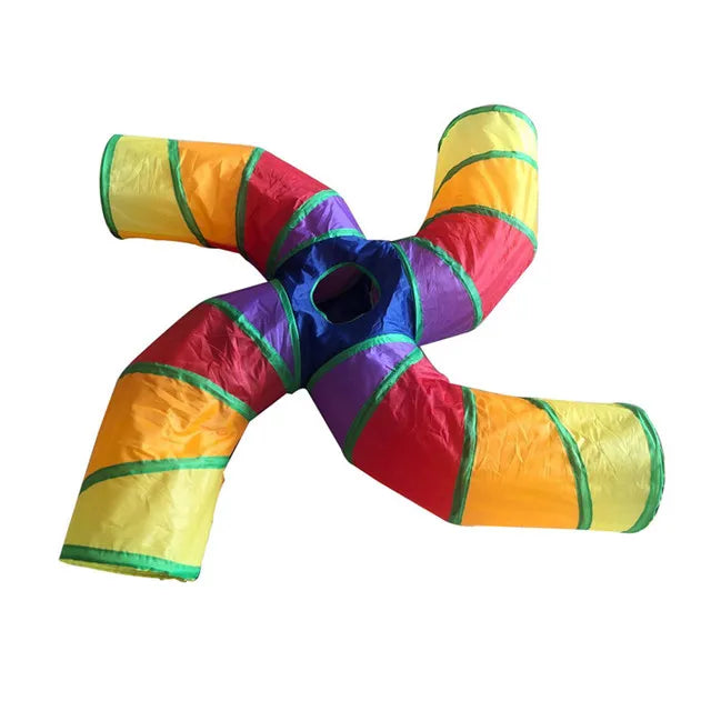 Foldable S-Shape Cat Tunnel