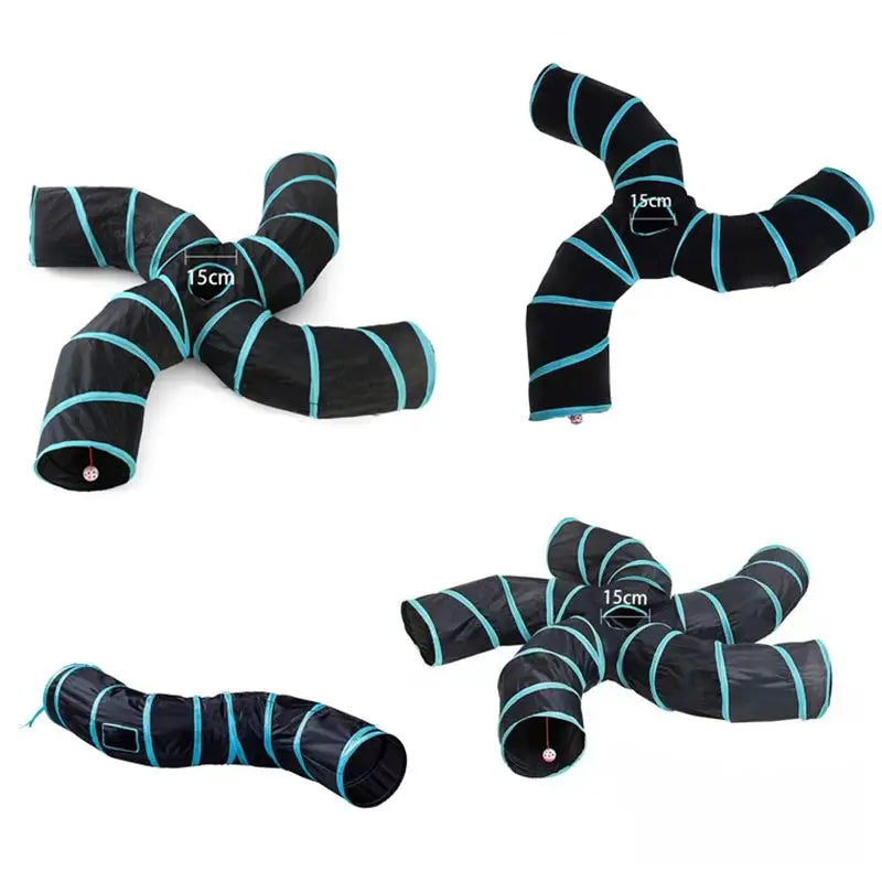 Foldable S-Shape Cat Tunnel