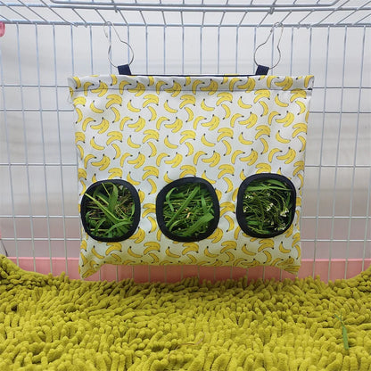 Hanging Hay Bag with Hooks – Ideal Feeder for Small Pets