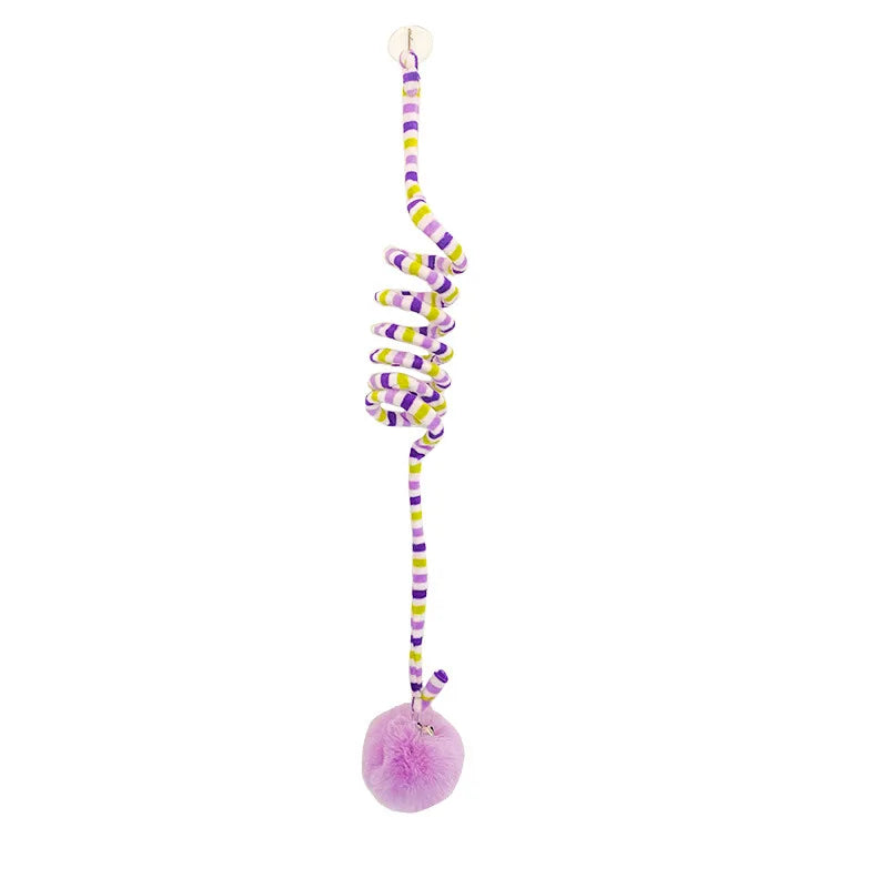 Self-Play String Toy for Kittens with Ball