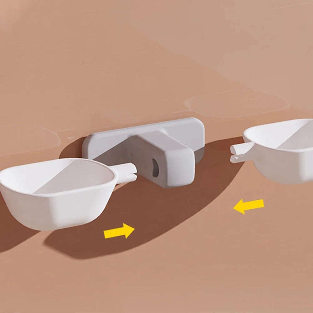 Wall-Mounted Adjustable Pet Feeding Bowl
