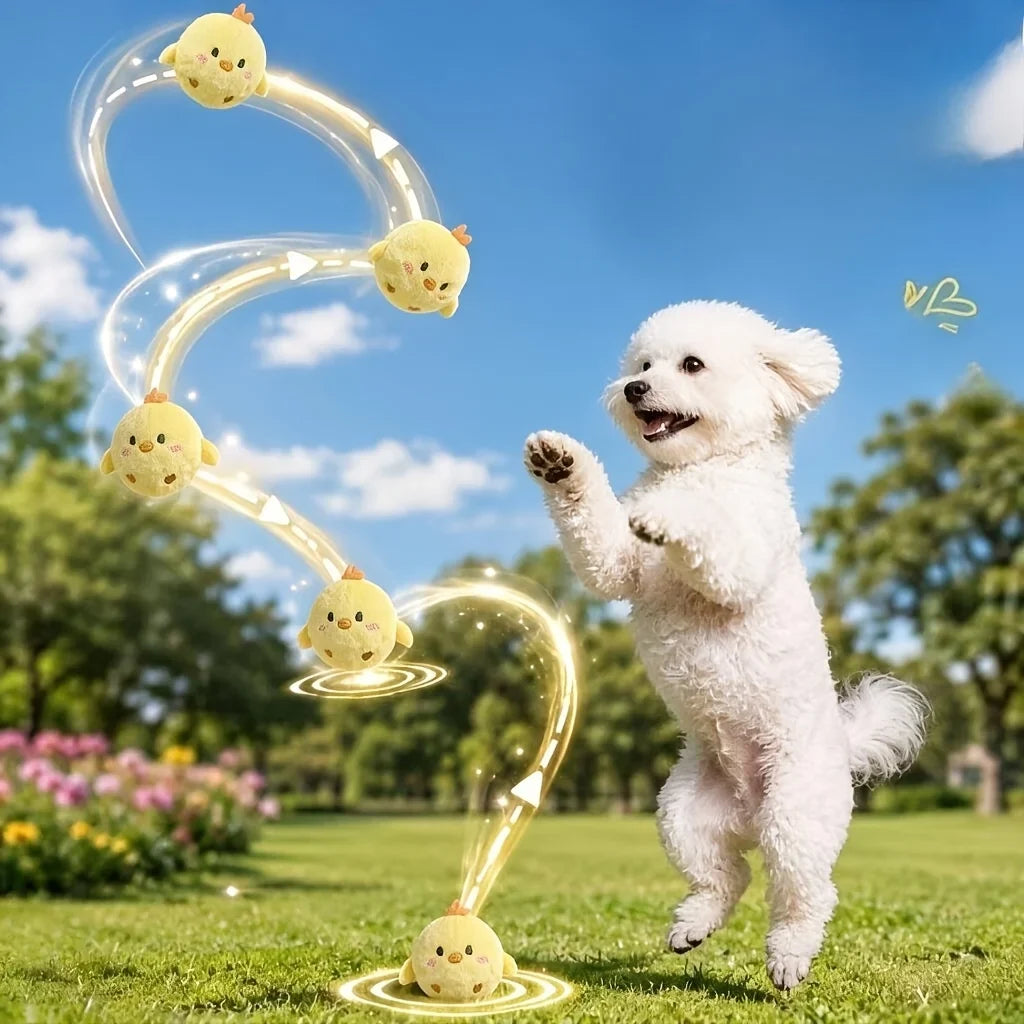 Bouncy Squeaky Chick Ball