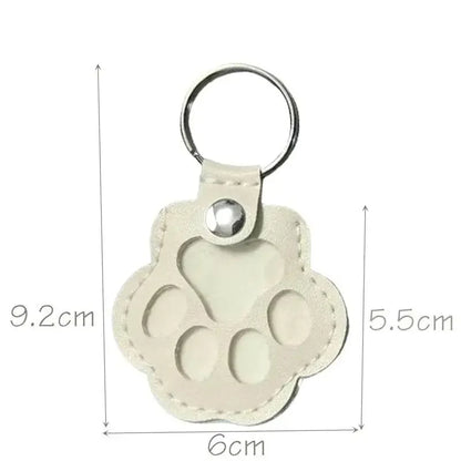 Memorial Leather Pet Hair Storage Keychain