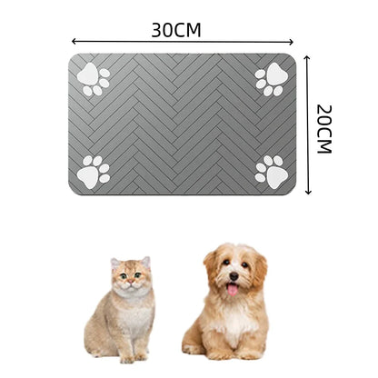 Absorbent Pet Feeding Mat – Quick Dry Dog Food & Water Bowl Mat