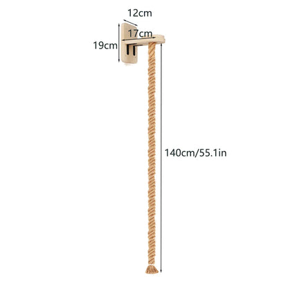 Wall-Mounted Sisal Rope Cat Tree