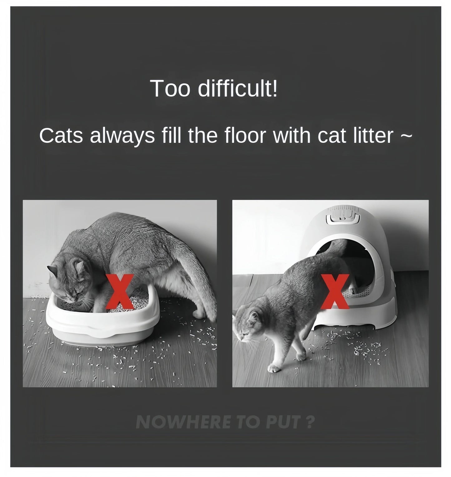 Waterproof Non-Slip Cat Litter Mat – Double Layer & Easy Clean Design