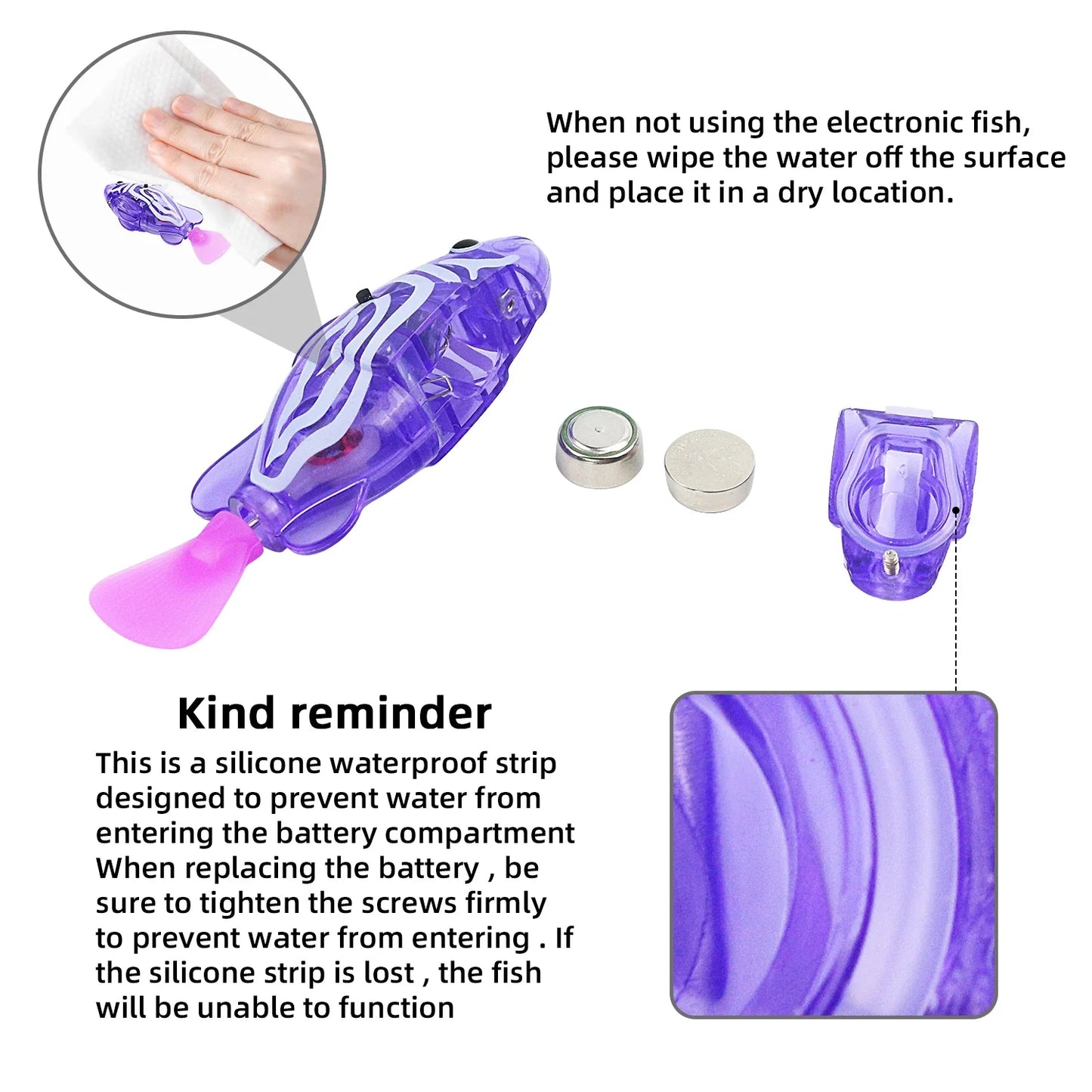 Electronic Swimming Fish Toy for Pets