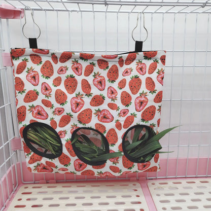Hanging Hay Bag with Hooks – Ideal Feeder for Small Pets