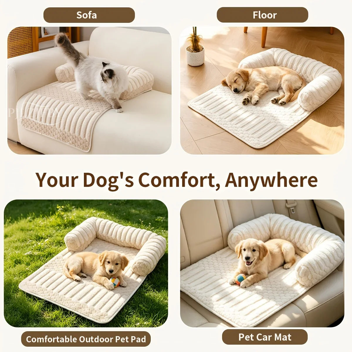 CouchGuard Plush Pet Sofa Bed