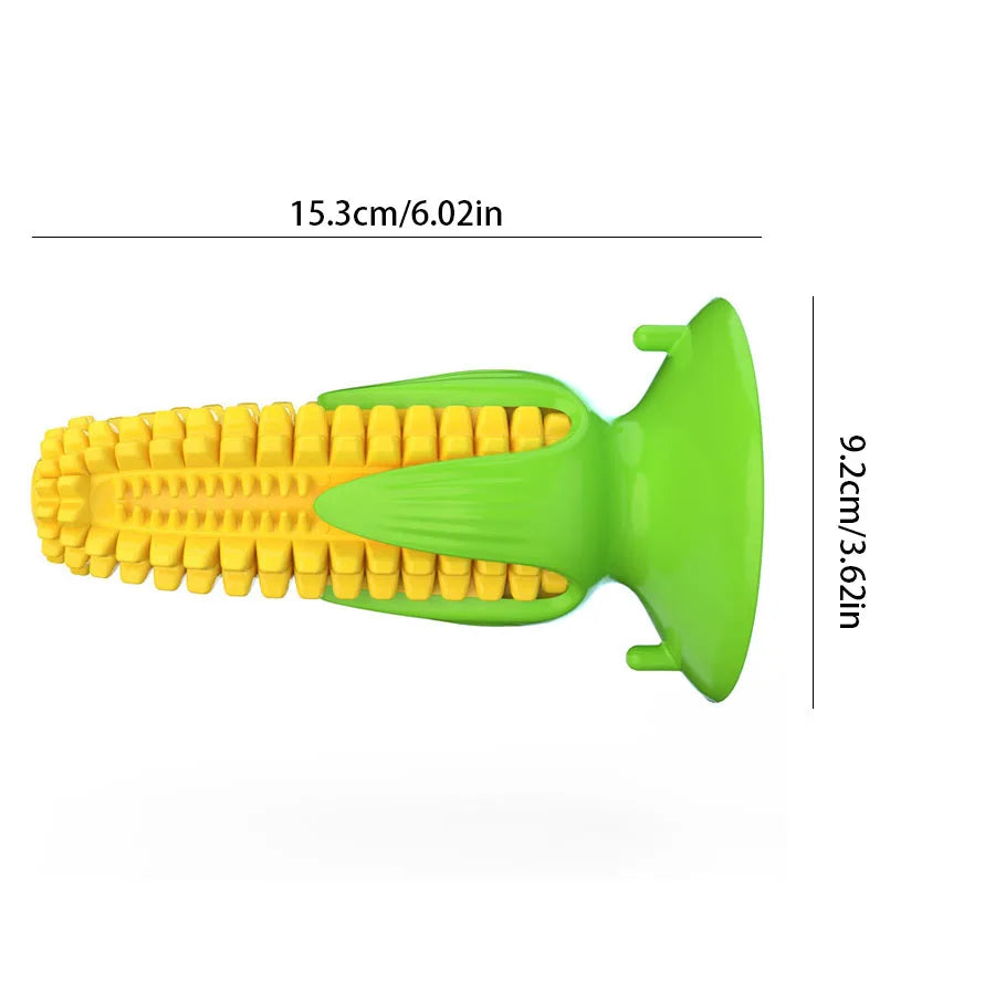 CornGrip – Suction Cup Dental Chew Toy 🌽🦷