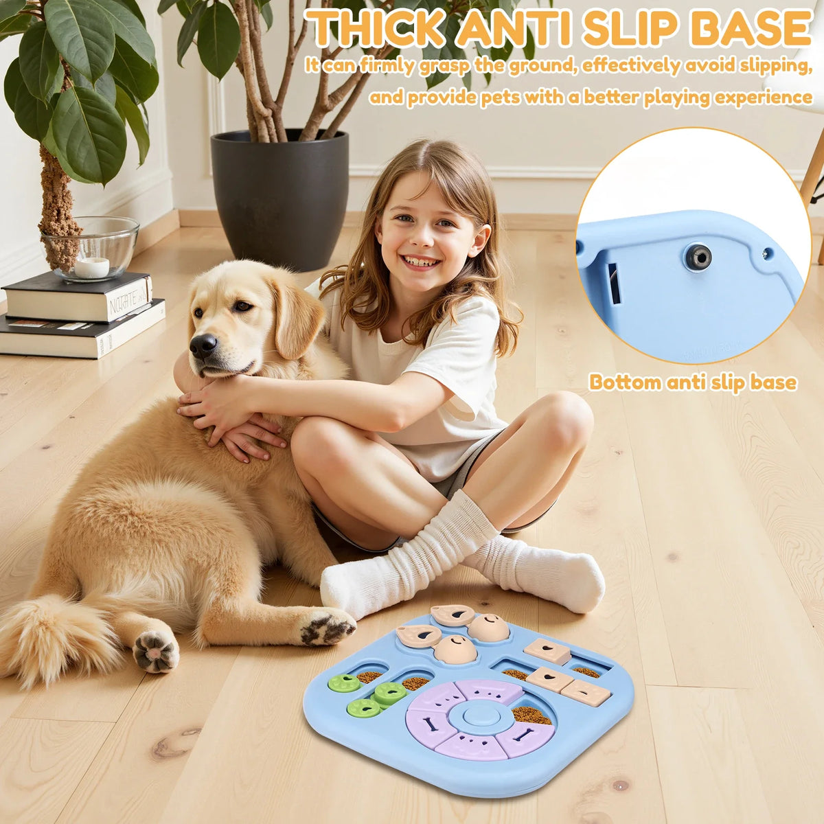 Interactive Dog Puzzle Toy – Slow Feeder & Treat Dispenser