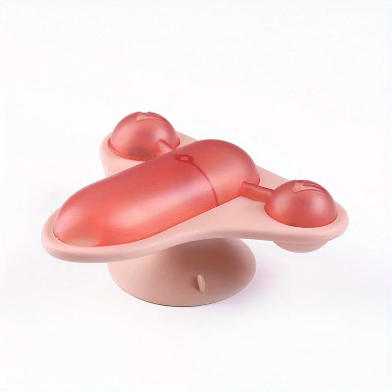 SpinChase Cat Teaser Toy – Spinning Aircraft Treat Dispenser for Cats