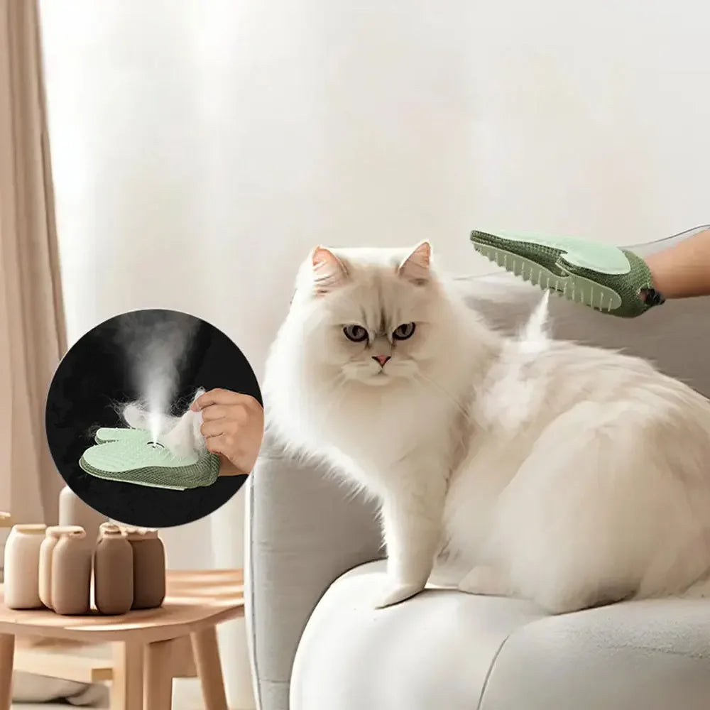 MistGroom Pet Spray Glove Brush for Cats & Dogs