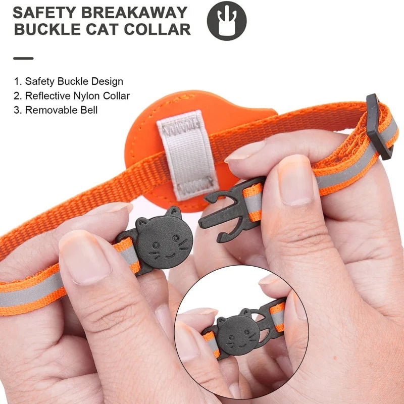 Reflective AirTag Case - Protective Collar for Dogs & Cats