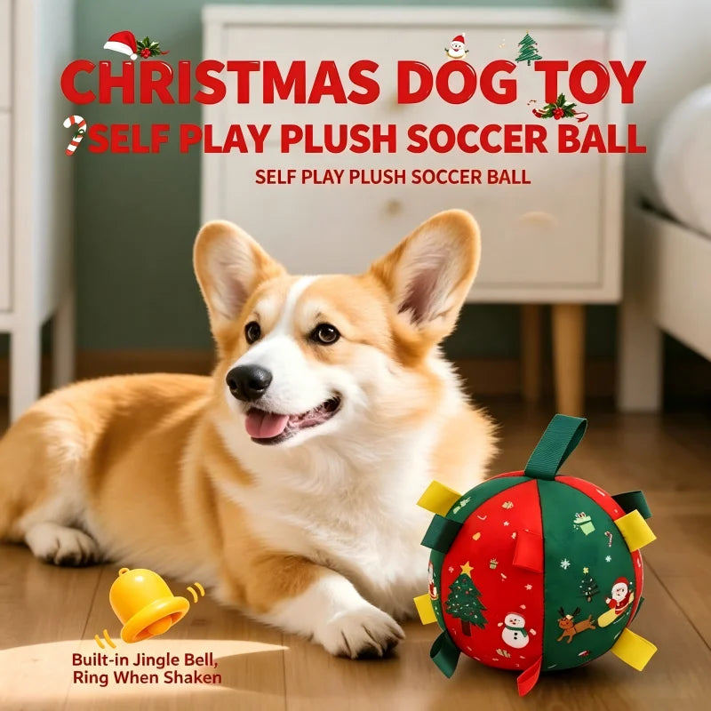 JingleRoll Self-Moving Christmas Dog Ball