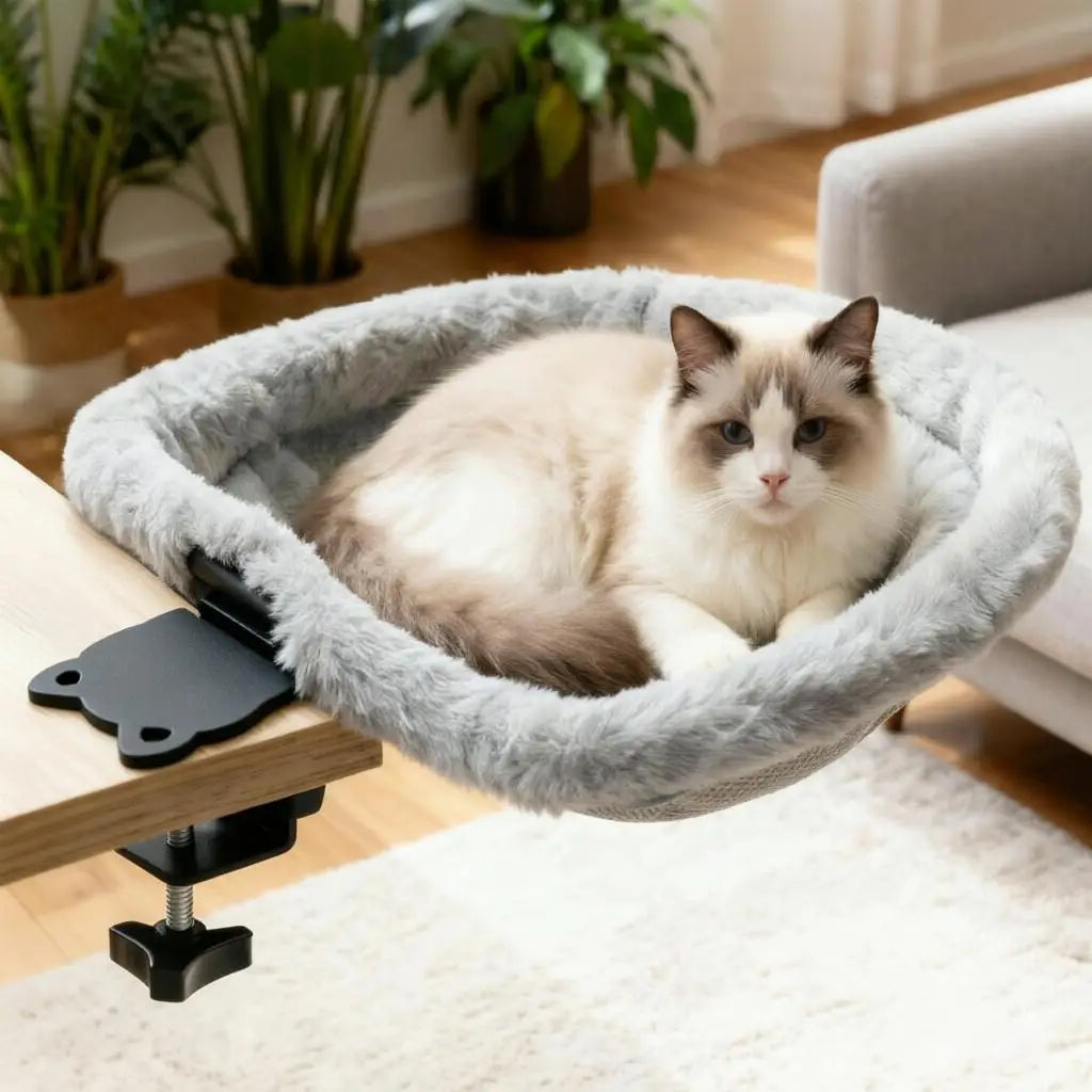 DeskPurr - Foldable Cat Desk Bed & Hammock