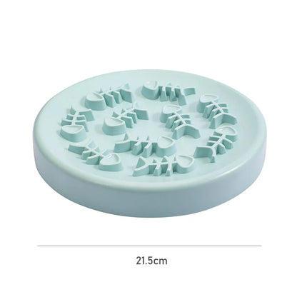 FishBone Slow Feed Pet Bowl