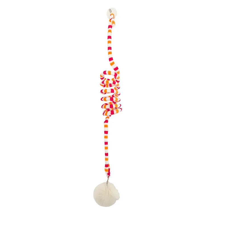 Self-Play String Toy for Kittens with Ball