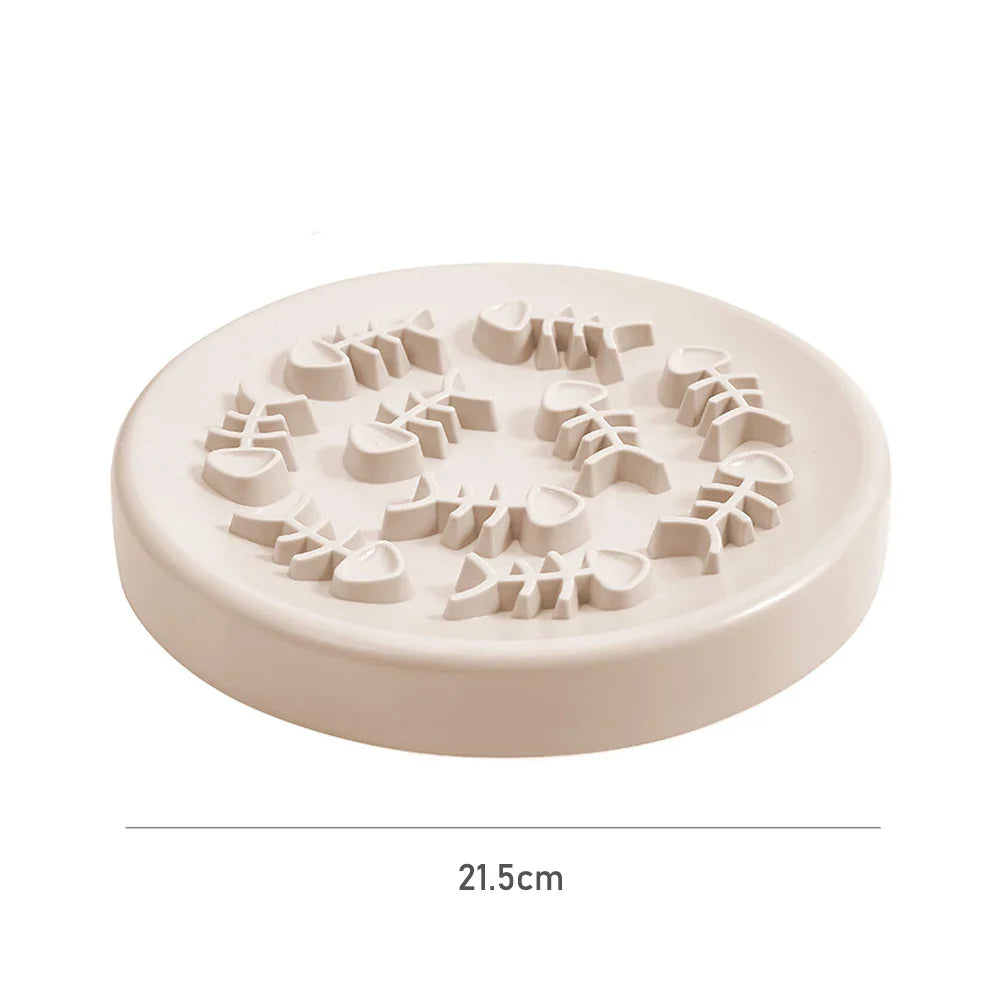 FishBone Slow Feed Pet Bowl