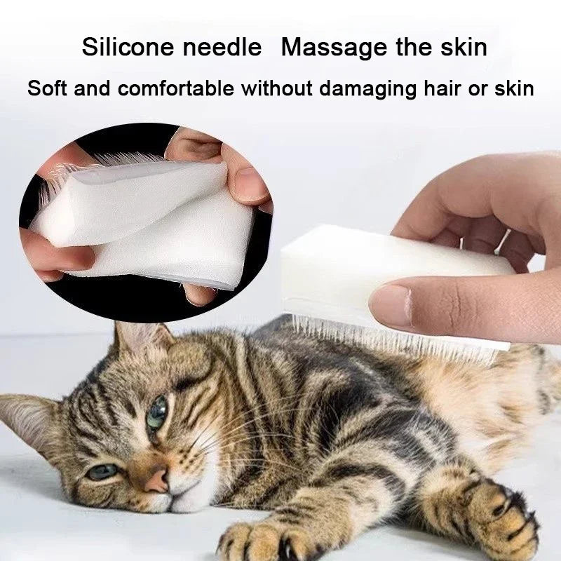 Soft Cat & Dog Massage Brush – Simulated Cat Tongue Grooming Brush