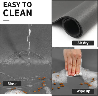 Absorbent Pet Feeding Mat – Quick Dry Dog Food & Water Bowl Mat