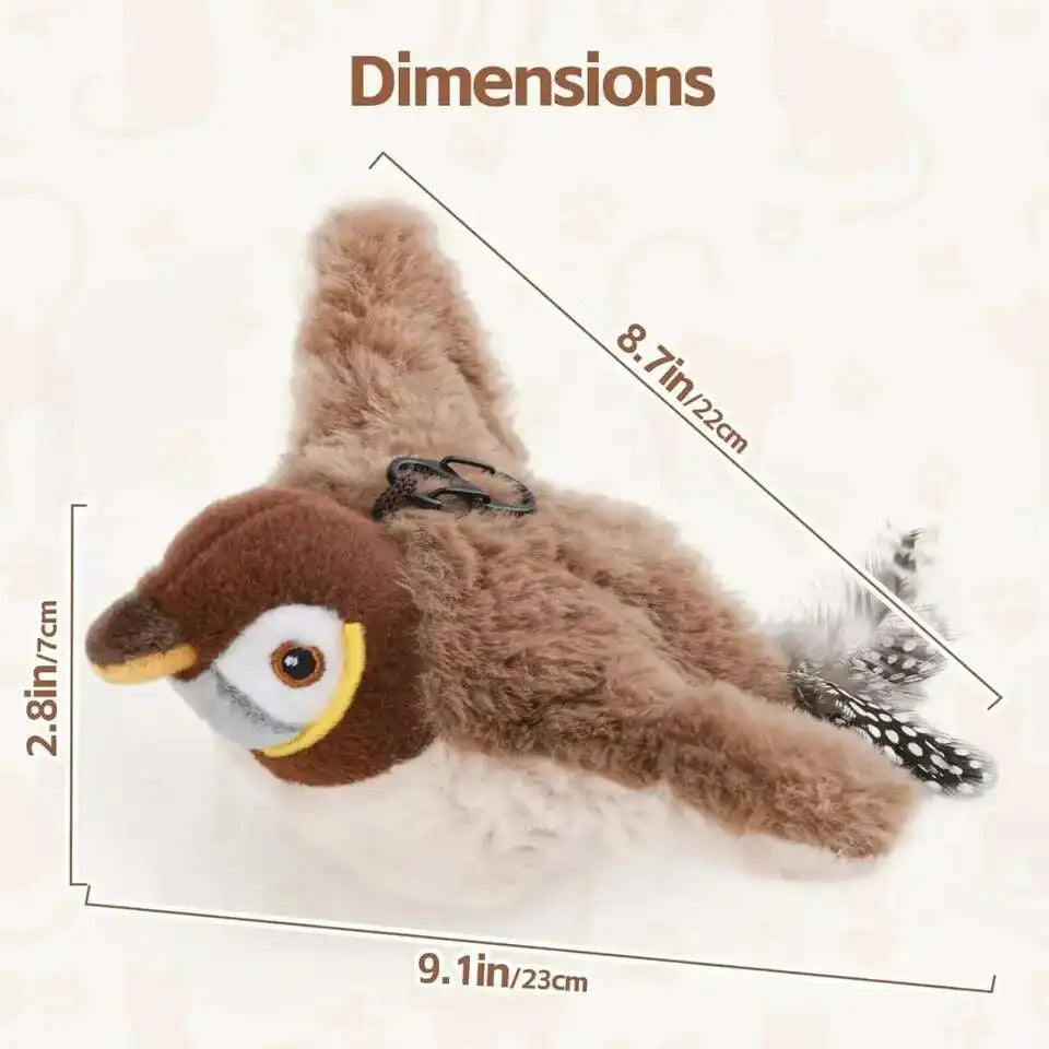 Interactive Dancing Sparrow Cat Toy