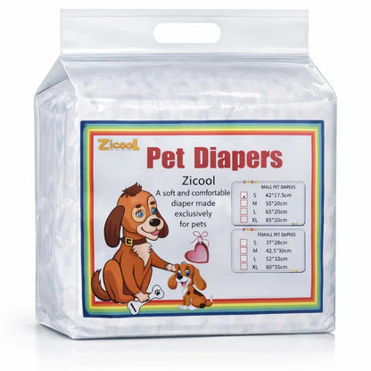 Disposable Dog Diapers – 40 Pack 🐶💧
