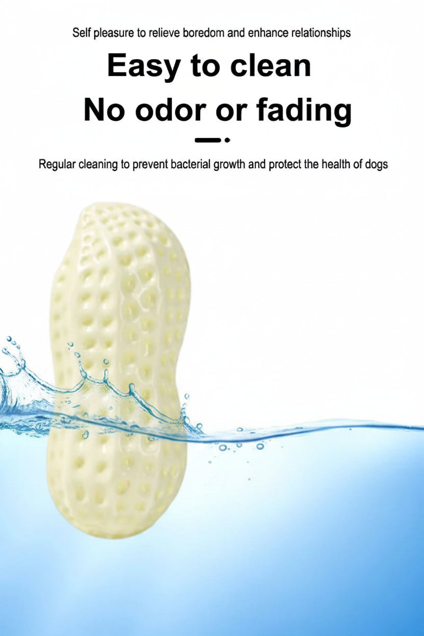 Peanut Squeaky Dog Chew Toy