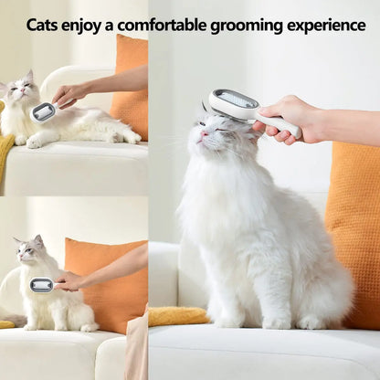 3-in-1 Pet Brush with Water Tank for Cats & Dogs