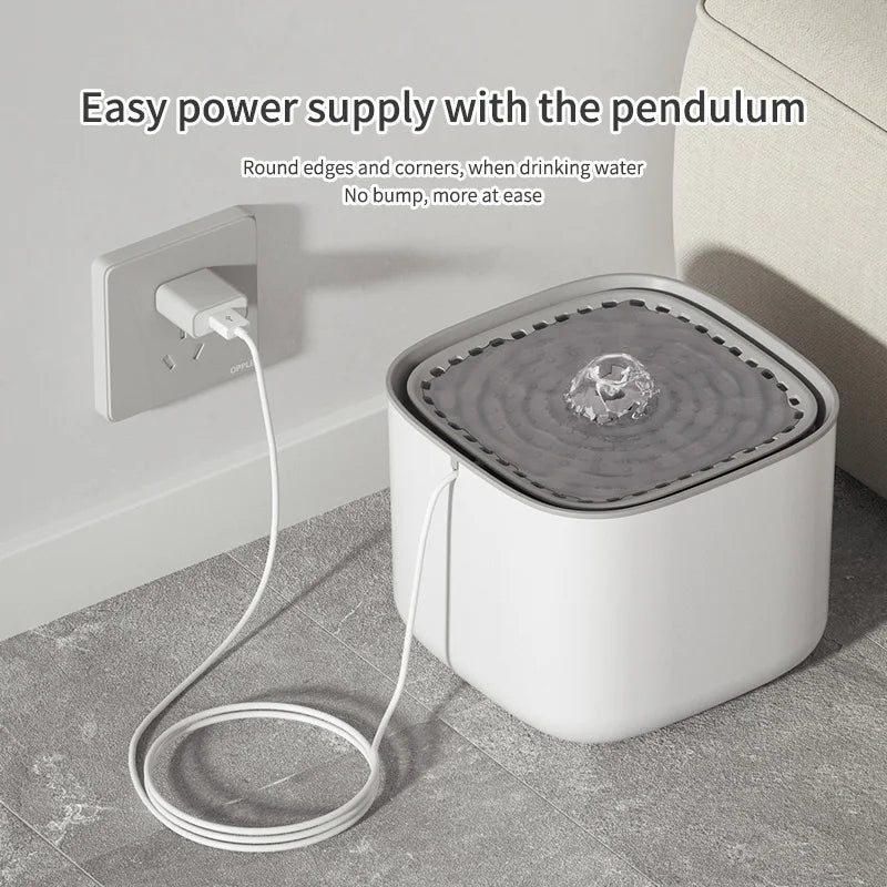 3L Pet Water Fountain - Automatic Circulating & Filtering USB Electric Cat Drinker
