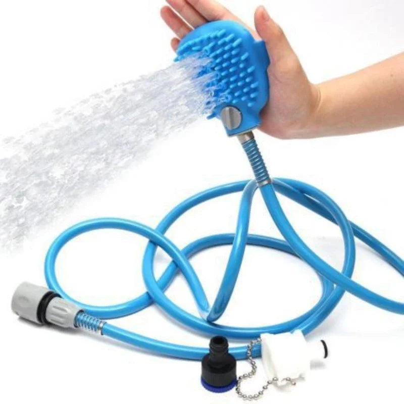 SudsBrush – Pet Shower Brush with Long Hose 🚿🐕