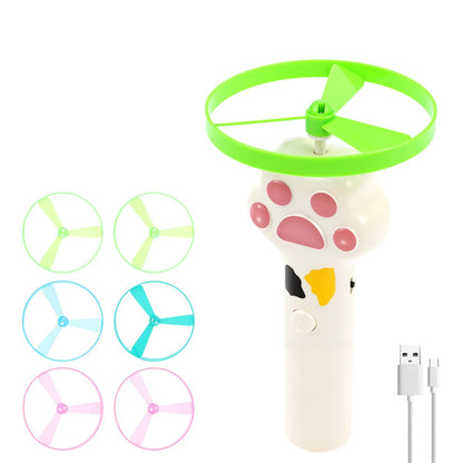 PounceFly - Rechargeable Flying Disc Cat Launcher