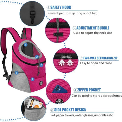 FrontPaws – Breathable Pet Carrier Backpack 🎒🐕