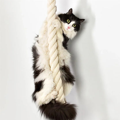 Wall-Mounted Sisal Rope Cat Tree